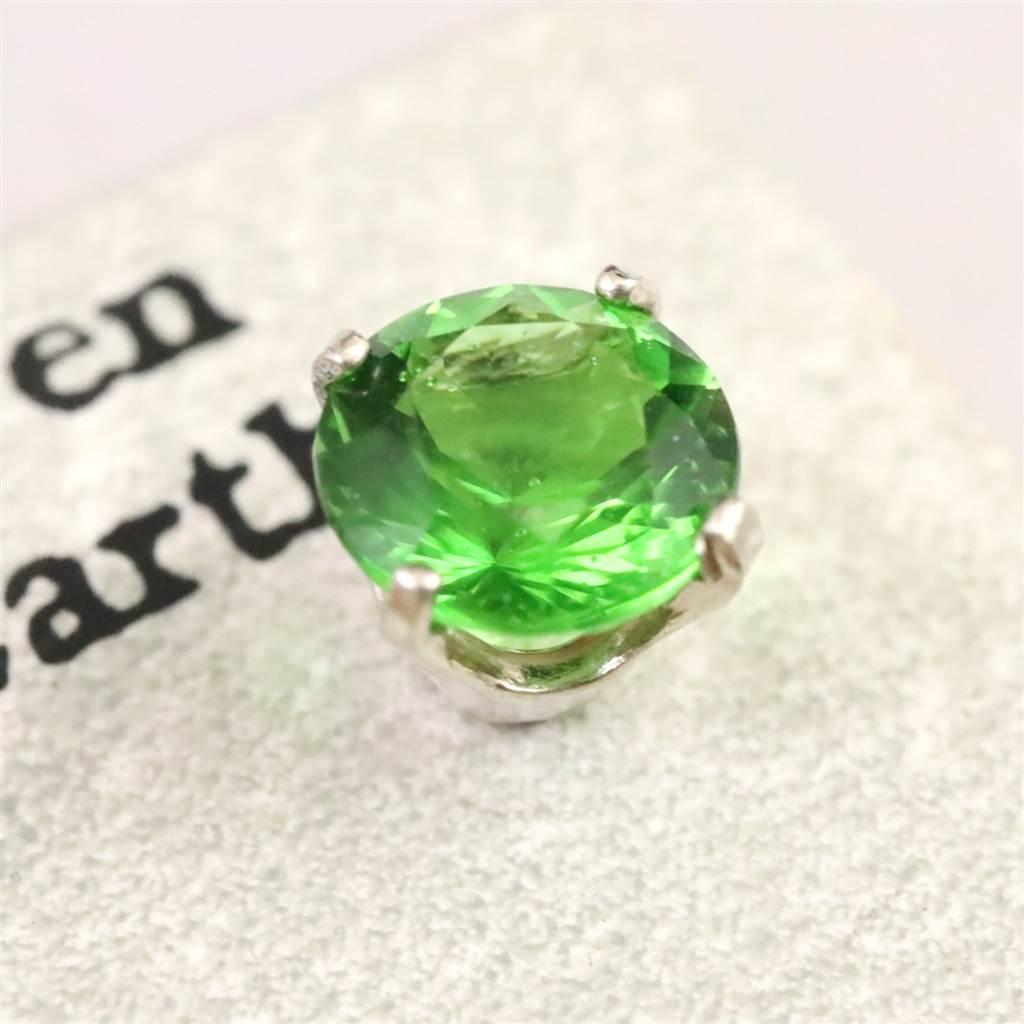 H&E社 ガイアストーン ラウンド 6ミリ ピアス #58234 | 2枚目