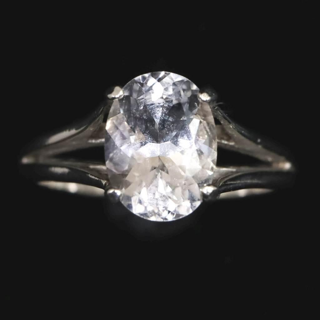 H&E社 アゼツライト 8mmオーバル リング 8号 現品 #29328 | 2枚目