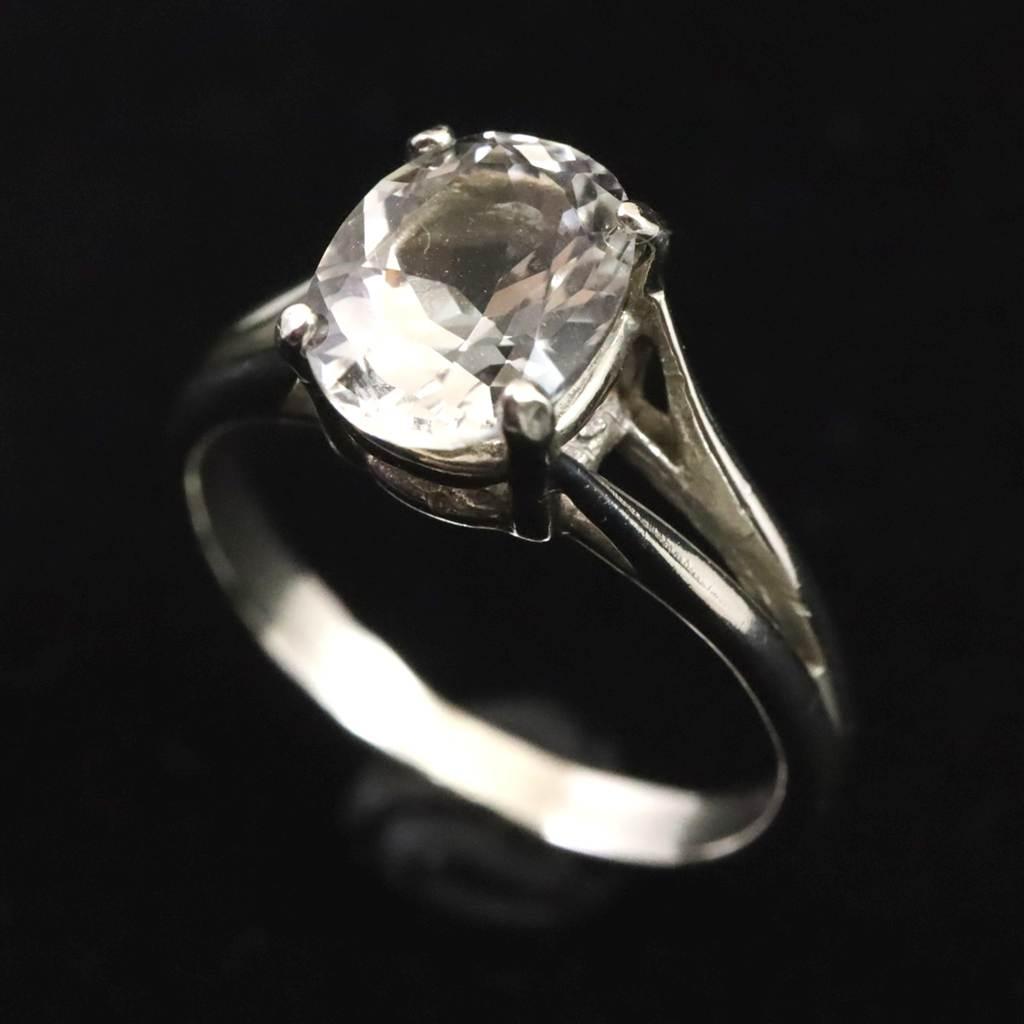 H&E社 アゼツライト 8mmオーバル リング 8号 現品 #29328 | 3枚目