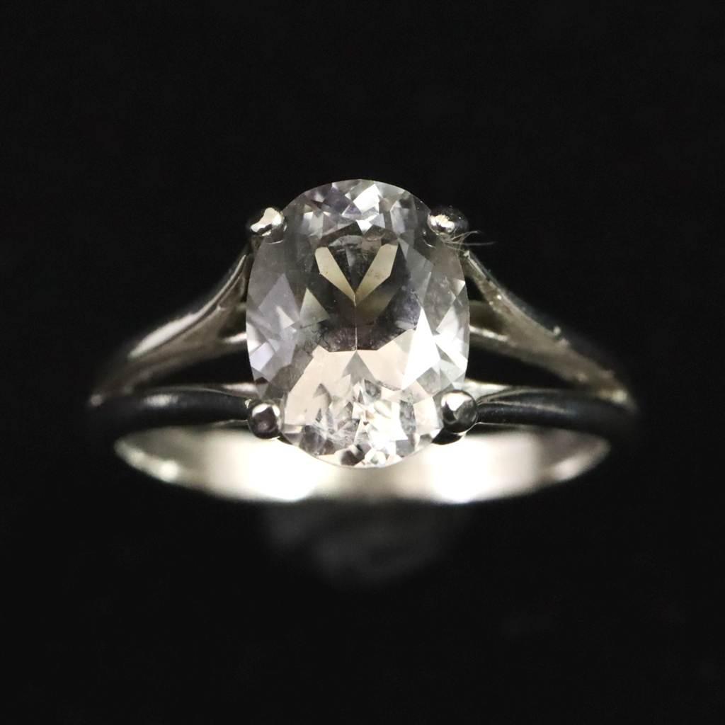 H&E社 アゼツライト 8mmオーバル リング 8号 現品 #29328 | 4枚目