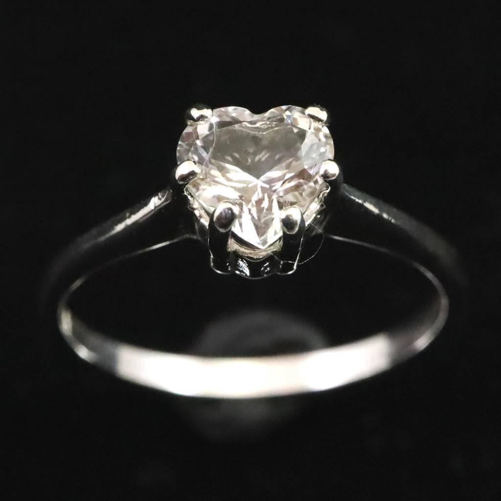 H&E社 アゼツライト 6mmハート リング 11号 現品 #75553 | 2枚目