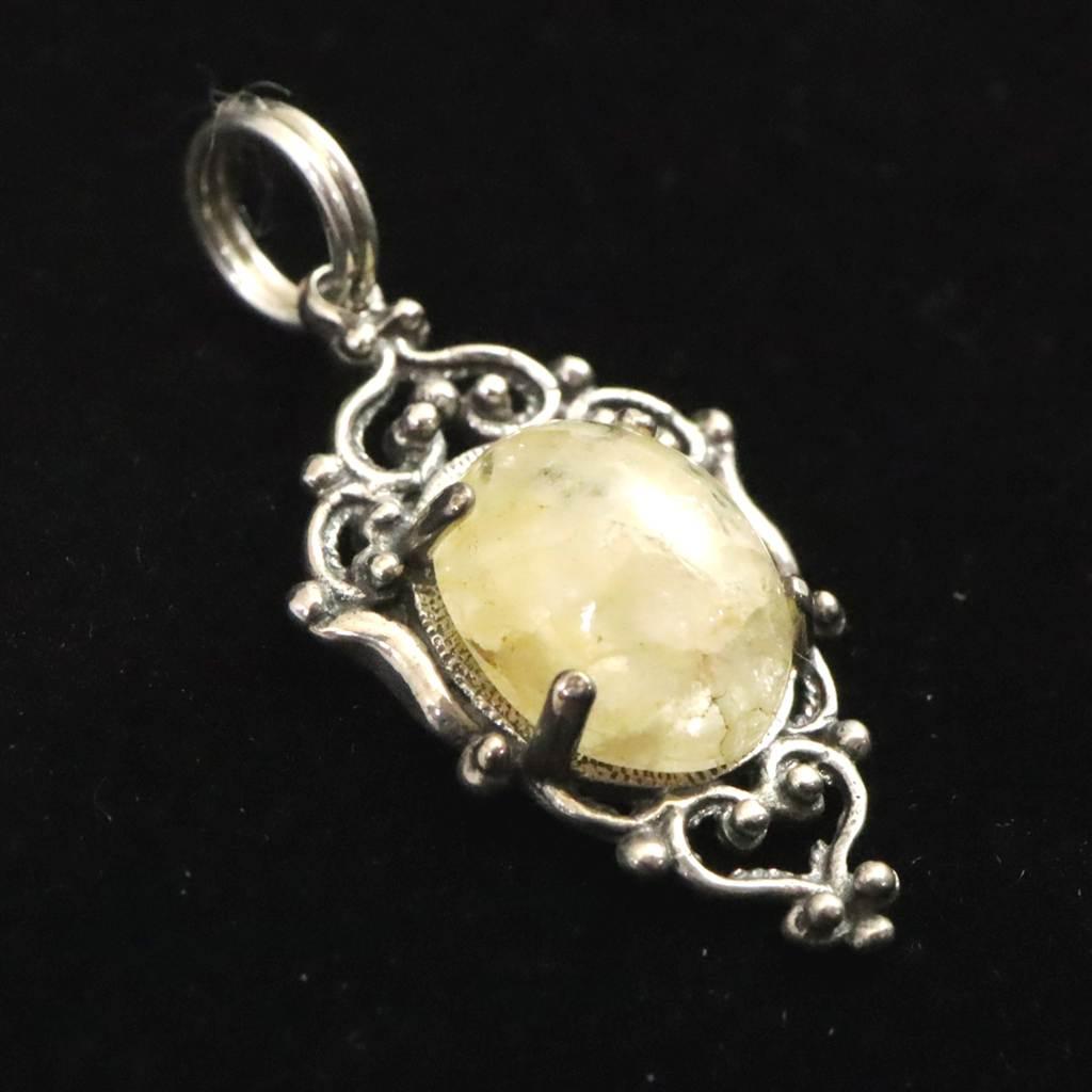 H&E社 ヒマラヤゴールドアゼツライト(AZOZEO) 10mmオーバル ペンダント 1.8g #10845 | 2枚目