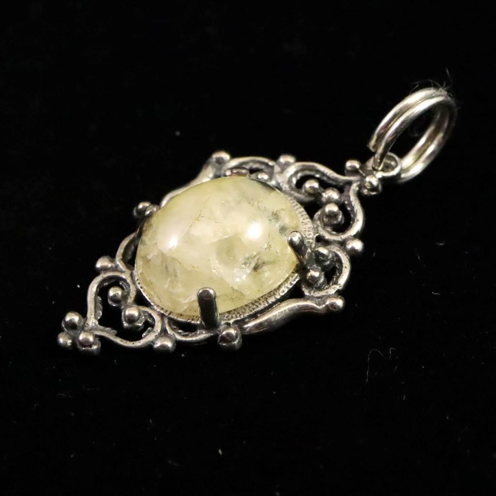 H&E社 ヒマラヤゴールドアゼツライト(AZOZEO) 10mmオーバル ペンダント 1.8g #10845 | 3枚目