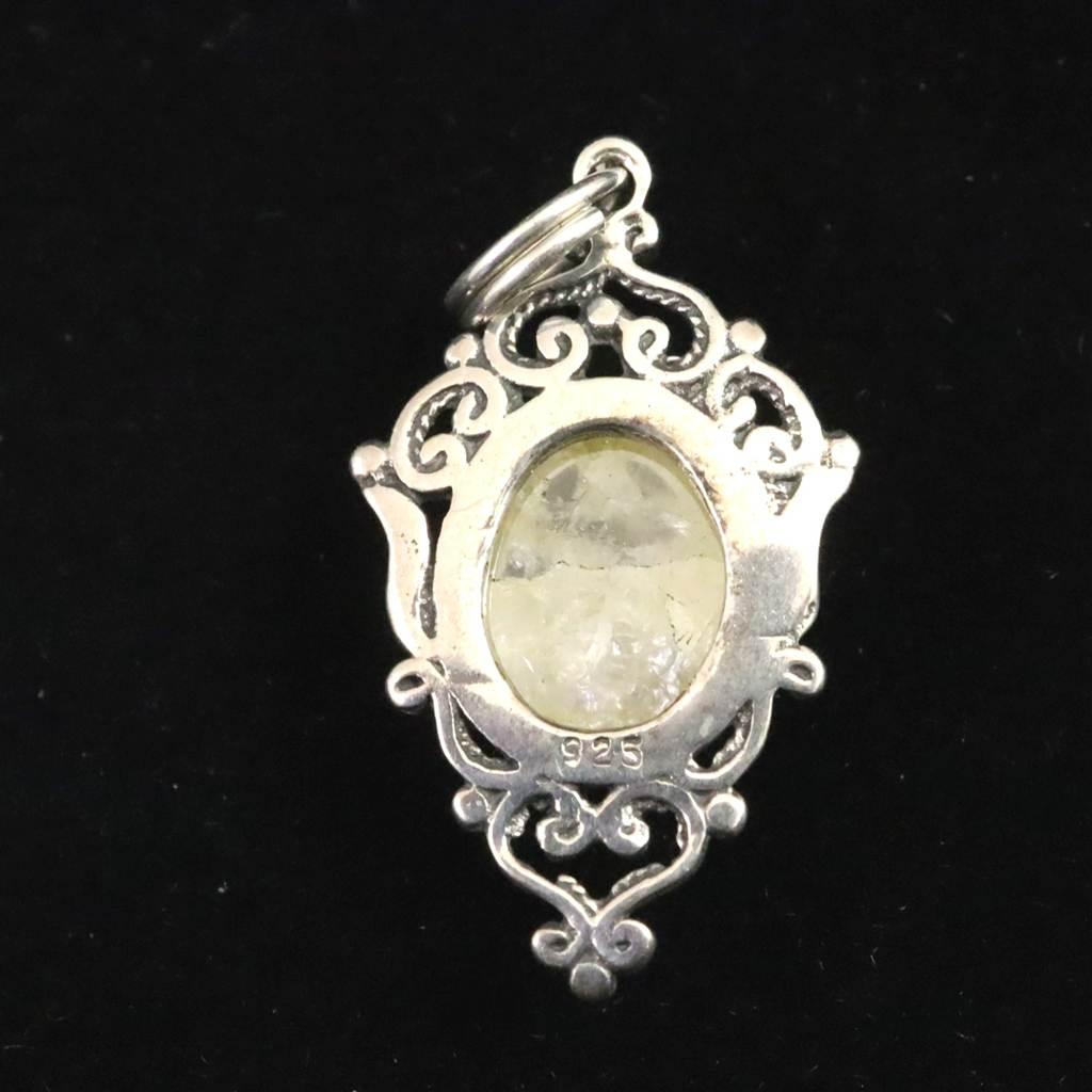 H&E社 ヒマラヤゴールドアゼツライト(AZOZEO) 10mmオーバル ペンダント 1.8g #10845 | 4枚目