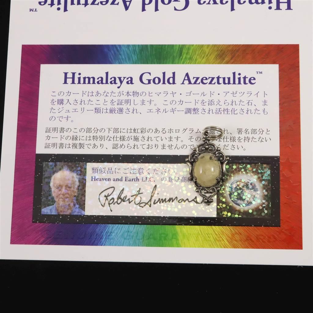 H&E社 ヒマラヤゴールドアゼツライト(AZOZEO) 10mmオーバル ペンダント 1.8g #10845 | 5枚目