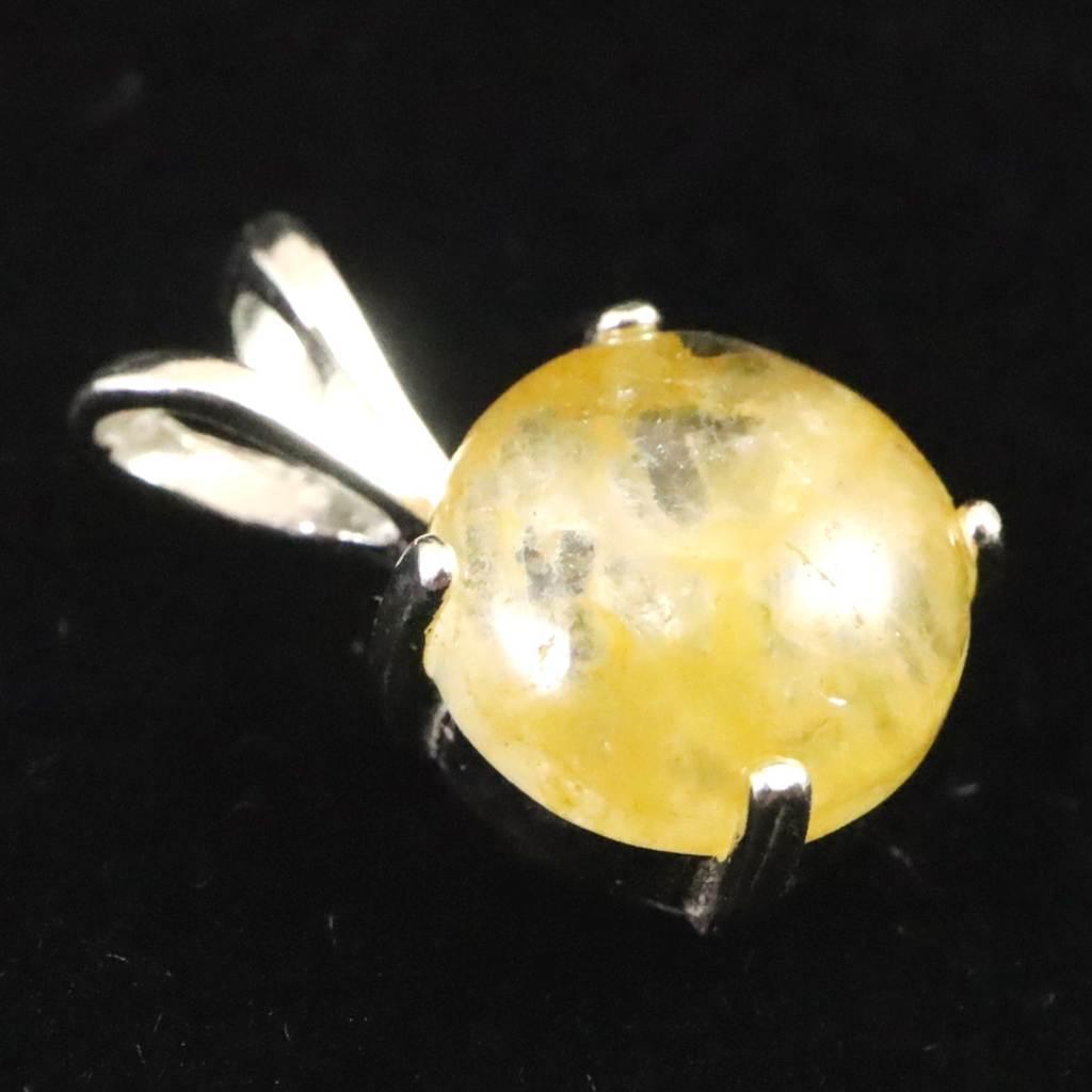 H&E社 ヒマラヤゴールドアゼツライト(AZOZEO) 8mmラウンド ペンダント 0.9g #45265 | 2枚目