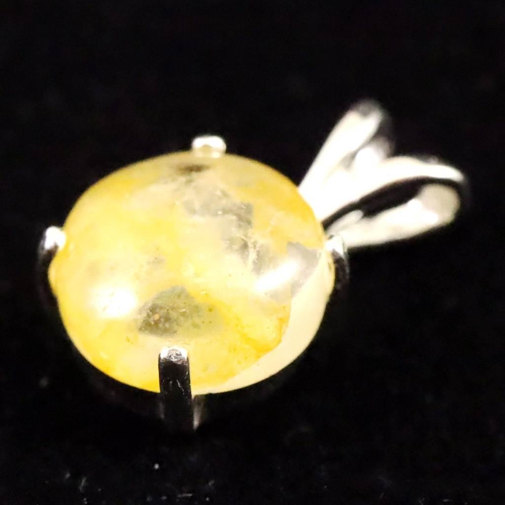 H&E社 ヒマラヤゴールドアゼツライト(AZOZEO) 8mmラウンド ペンダント 0.9g #45265 | 3枚目