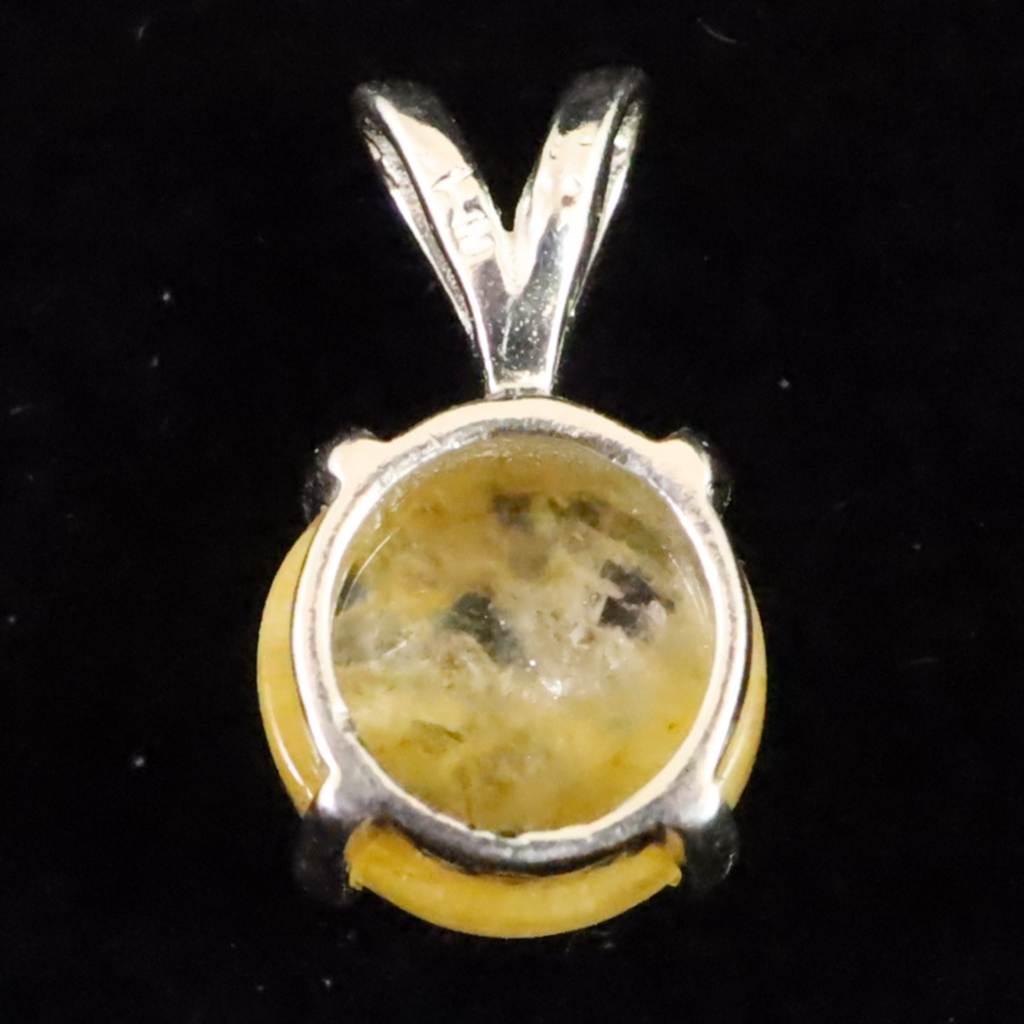 H&E社 ヒマラヤゴールドアゼツライト(AZOZEO) 8mmラウンド ペンダント 0.9g #45265 | 5枚目