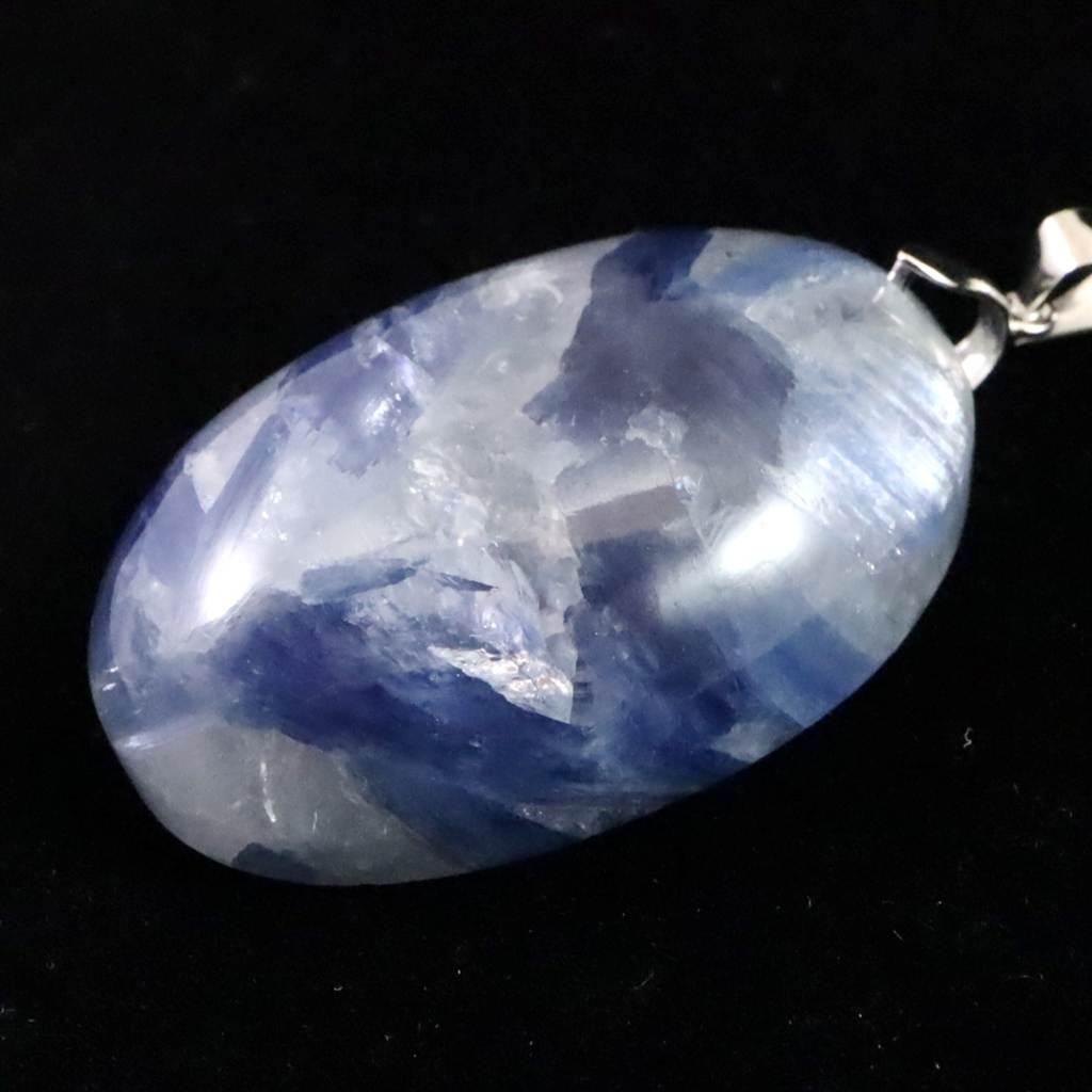 カイヤナイトシリカ 35mmペアシェイプ ペンダント 17.8g #21826 | 3枚目