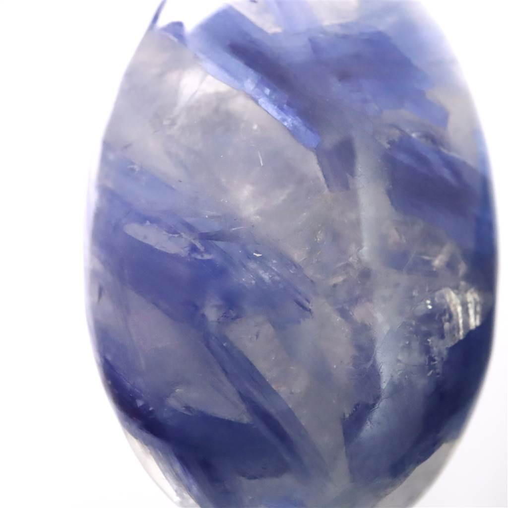 カイヤナイトシリカ 35mmペアシェイプ ペンダント 17.8g #21826 | 5枚目