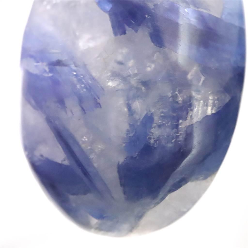 カイヤナイトシリカ 35mmペアシェイプ ペンダント 17.8g #21826 | 6枚目