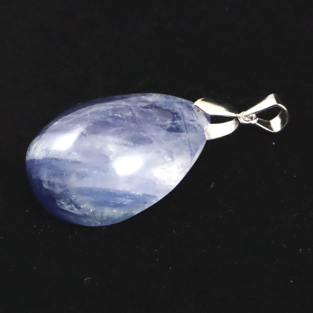 カイヤナイトシリカ 26mmペアシェイプ ペンダント 7.9g #71587 | 3枚目