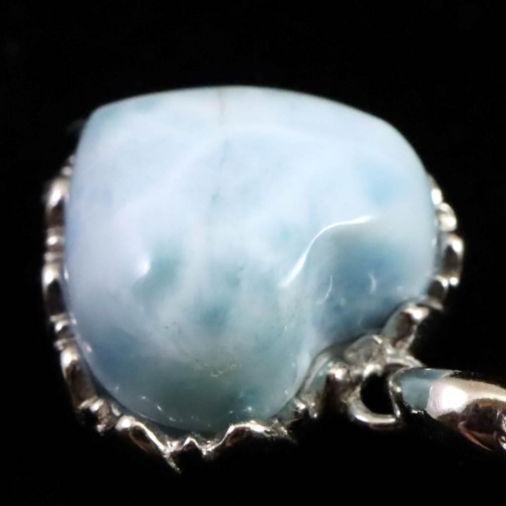 ラリマー AA 12mmハート ペンダント 2.3g #31981 | 4枚目