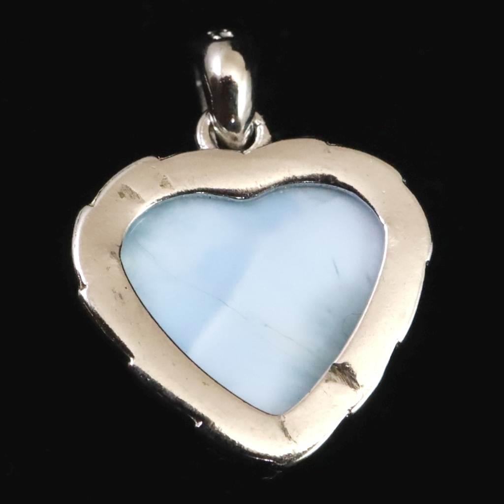 ラリマー AA 12mmハート ペンダント 2.3g #31981 | 5枚目