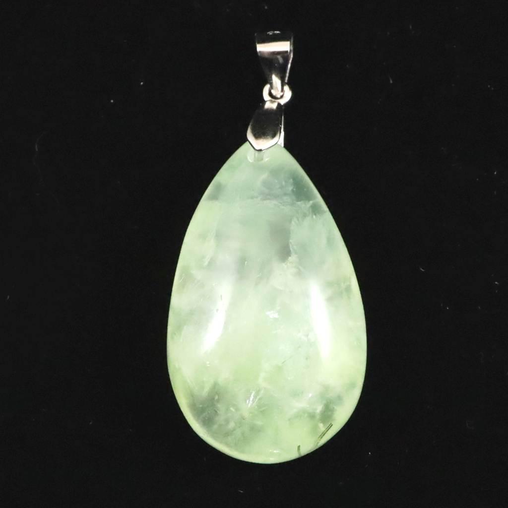 プレナイト 29mmペアシェイプ ペンダント 8.4g #564741枚目の画像