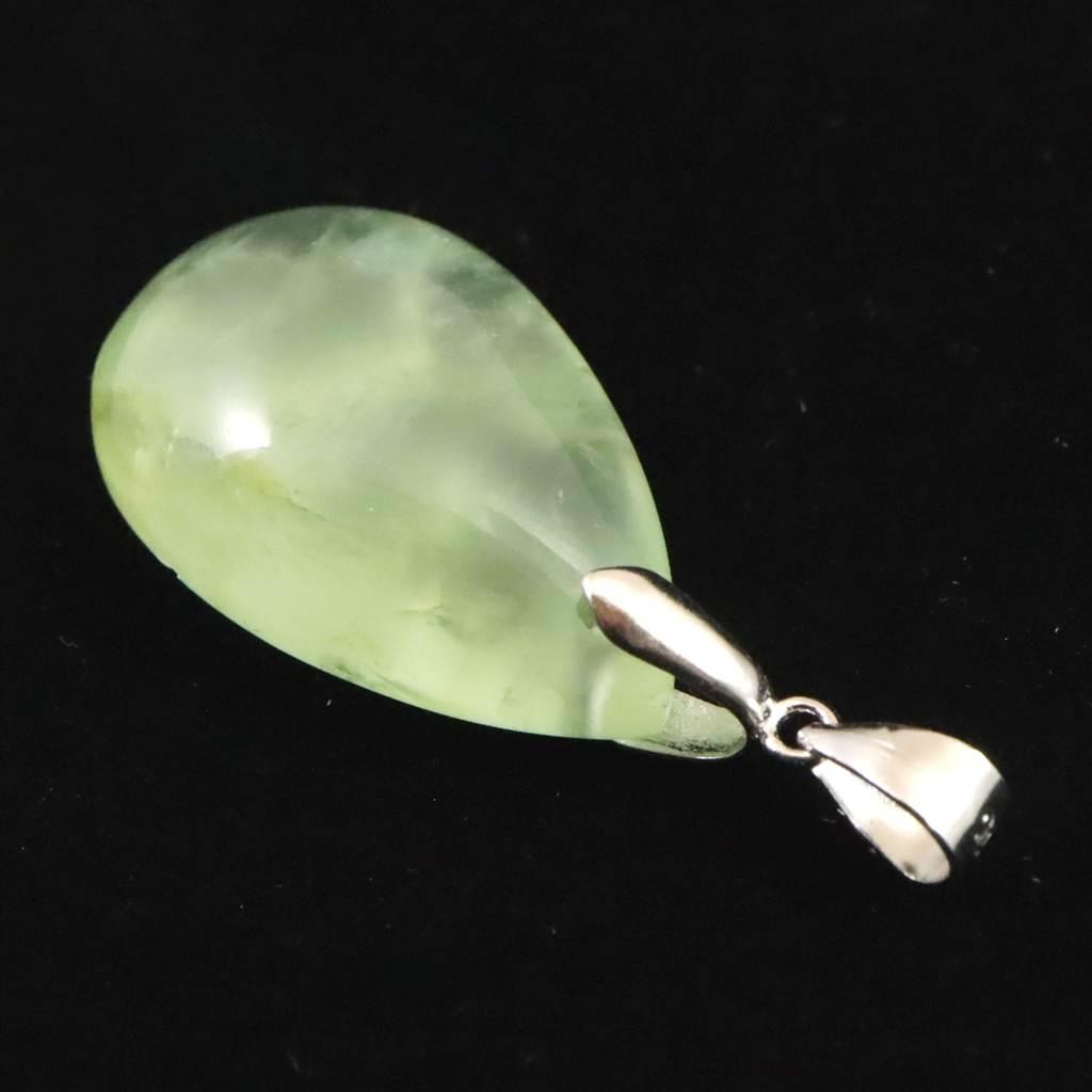 プレナイト 25mmペアシェイプ ペンダント 5.6g #66632 | 4枚目