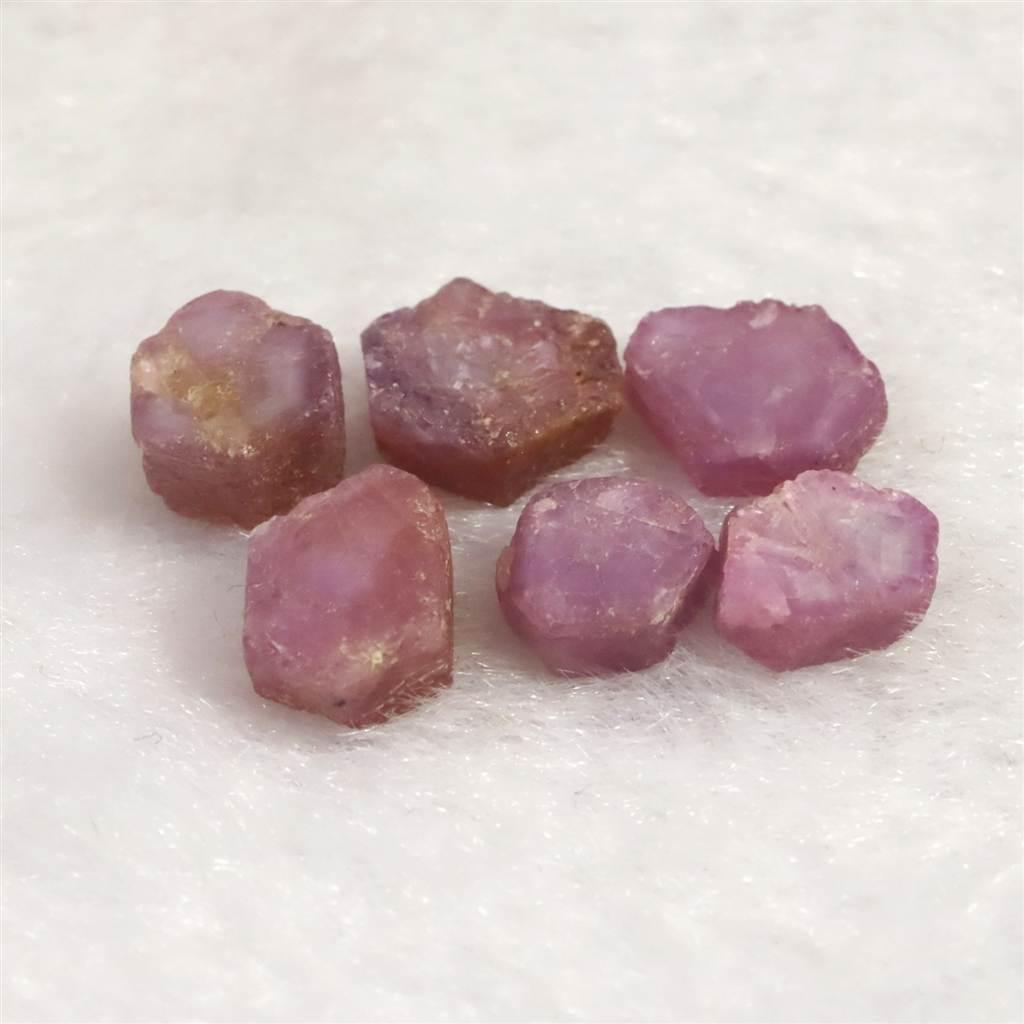 パキスタン産 ルビー 結晶 原石 蛍光 6個セット 3.2g #70920 | 2枚目