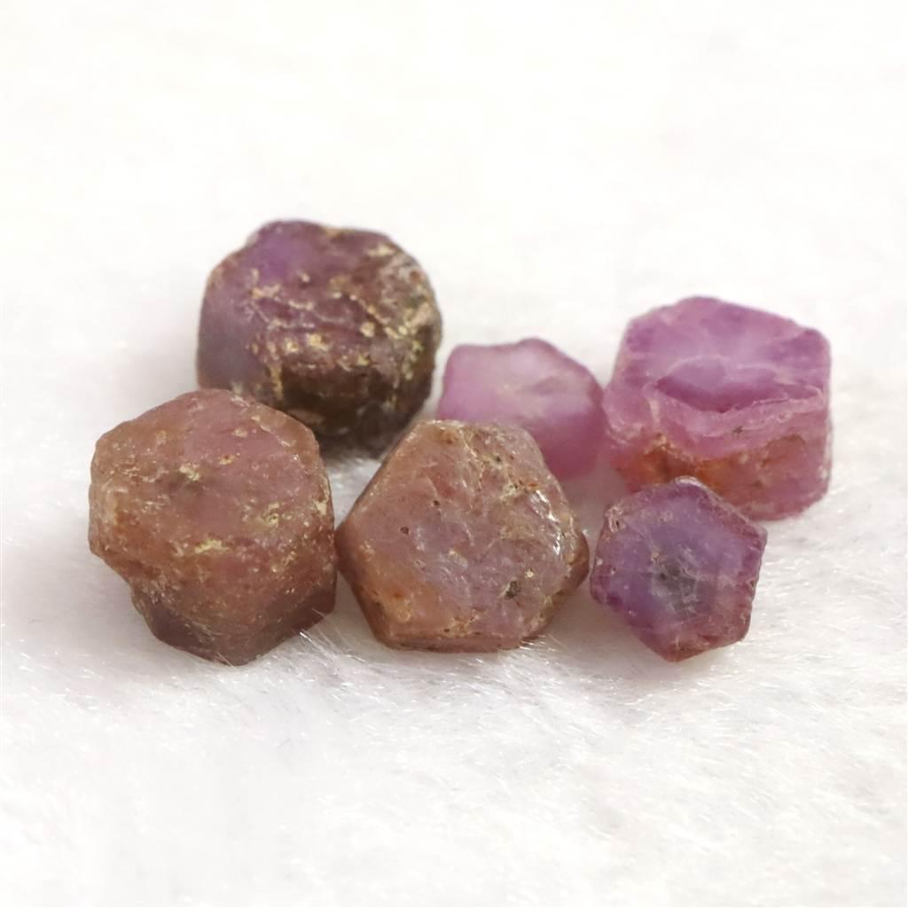 パキスタン産 ルビー 結晶 原石 蛍光 6個セット 4.5g #37047 | 4枚目