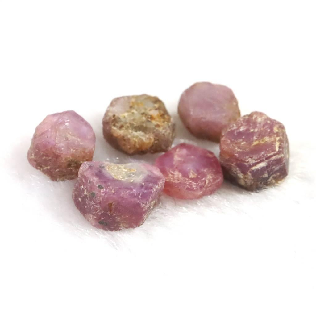 パキスタン産 ルビー 結晶 原石 蛍光 7個セット 4.0g #68418 | 4枚目