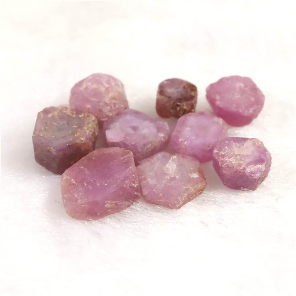 パキスタン産 ルビー 結晶 原石 蛍光 9個セット 3.2g #10826 | 2枚目