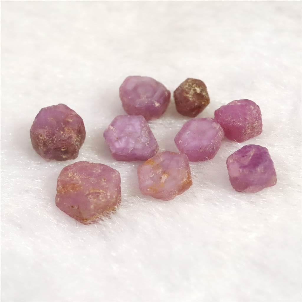 パキスタン産 ルビー 結晶 原石 蛍光 9個セット 3.2g #10826 | 4枚目