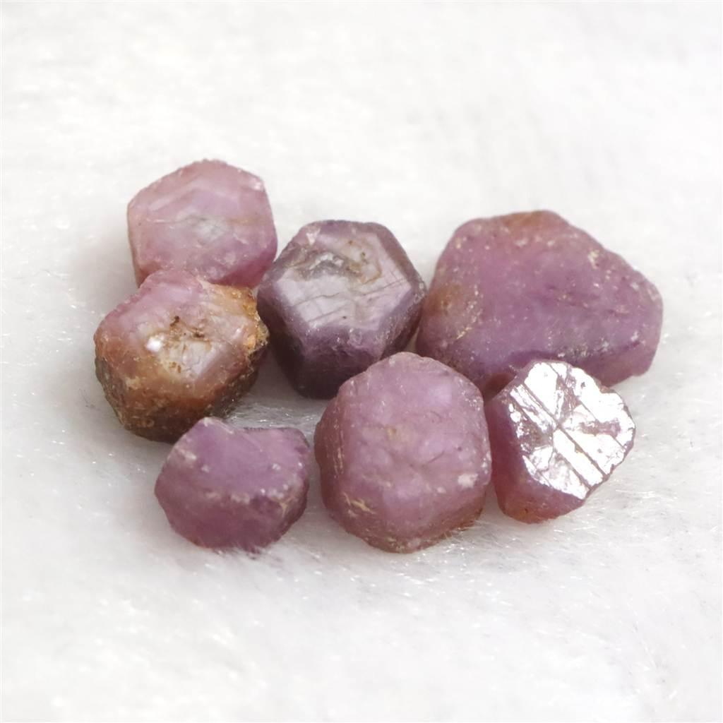 パキスタン産 ルビー 結晶 原石 蛍光 7個セット 5.1g #34908 | 2枚目