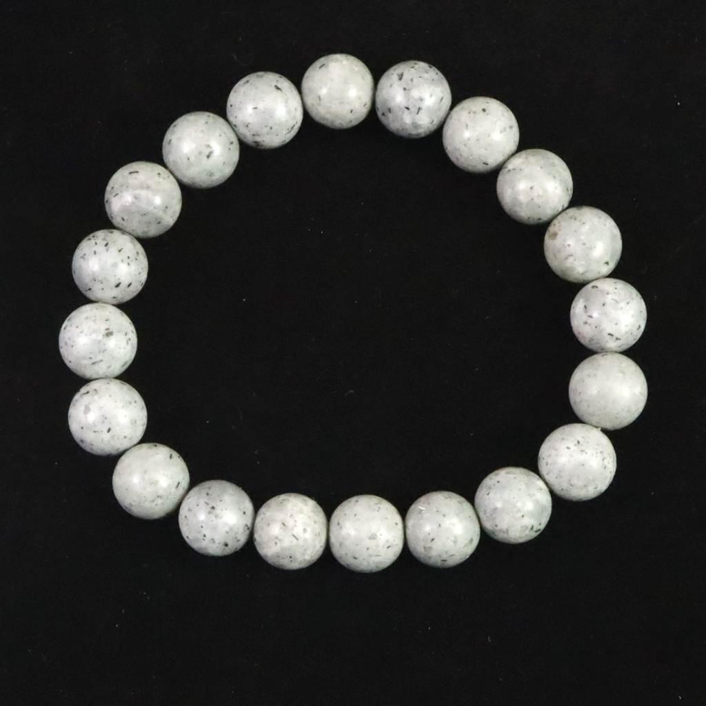 青海薬石 (新潟県糸魚川市) 10mmブレスレット 28.0g #342591枚目の画像