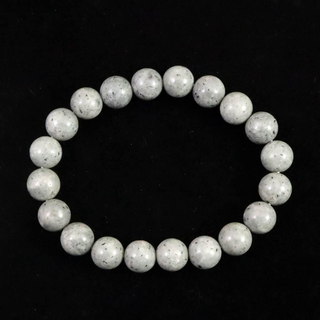 青海薬石 (新潟県糸魚川市) 10mmブレスレット 28.0g #113511枚目の画像