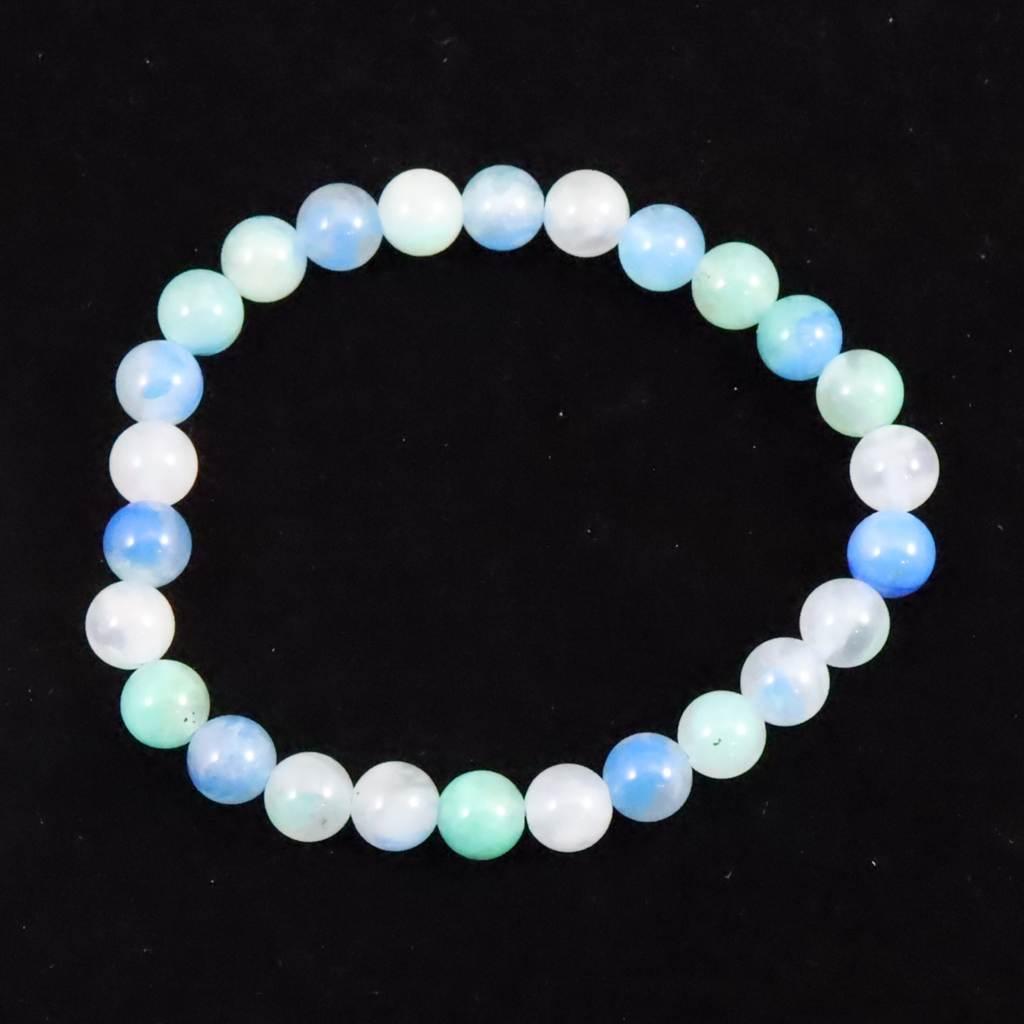 ペルー産 クリソコラシリカ 7mmブレスレット 13.8g #920171枚目の画像