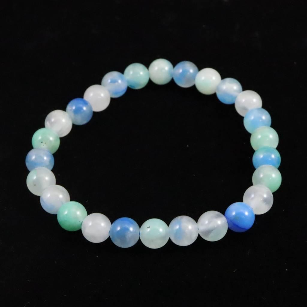 ペルー産 クリソコラシリカ 7mmブレスレット 13.8g #92017 | 2枚目