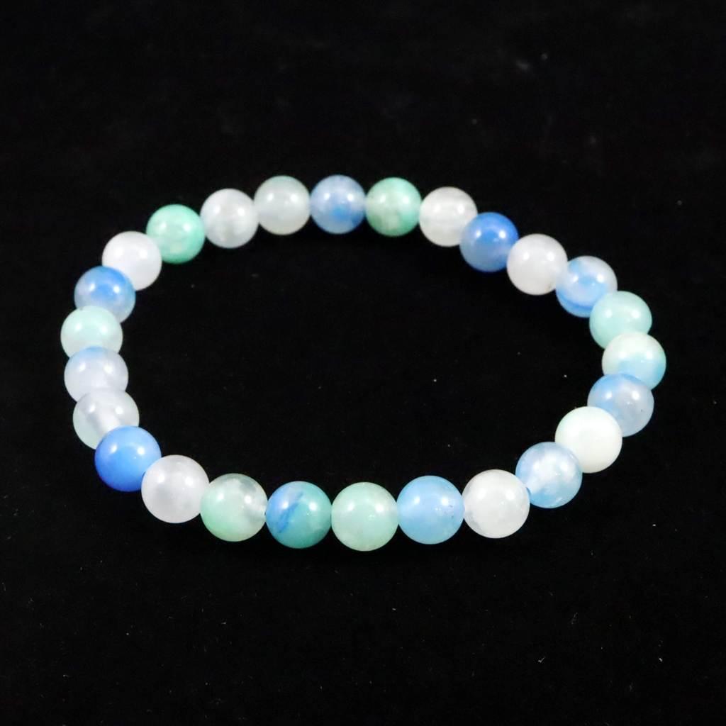 ペルー産 クリソコラシリカ 7mmブレスレット 13.8g #92017 | 3枚目