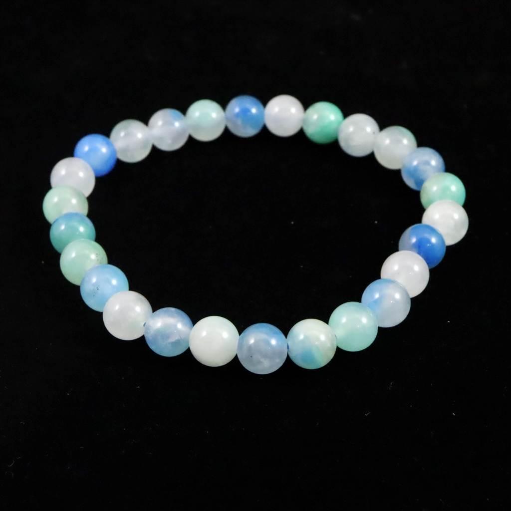 ペルー産 クリソコラシリカ 7mmブレスレット 13.8g #92017 | 4枚目