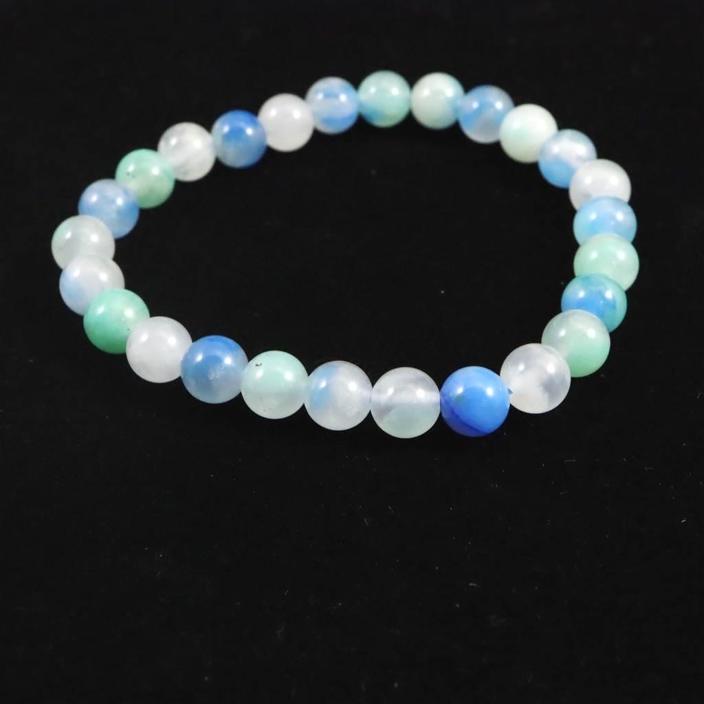 ペルー産 クリソコラシリカ 7mmブレスレット 13.8g #92017 | 7枚目