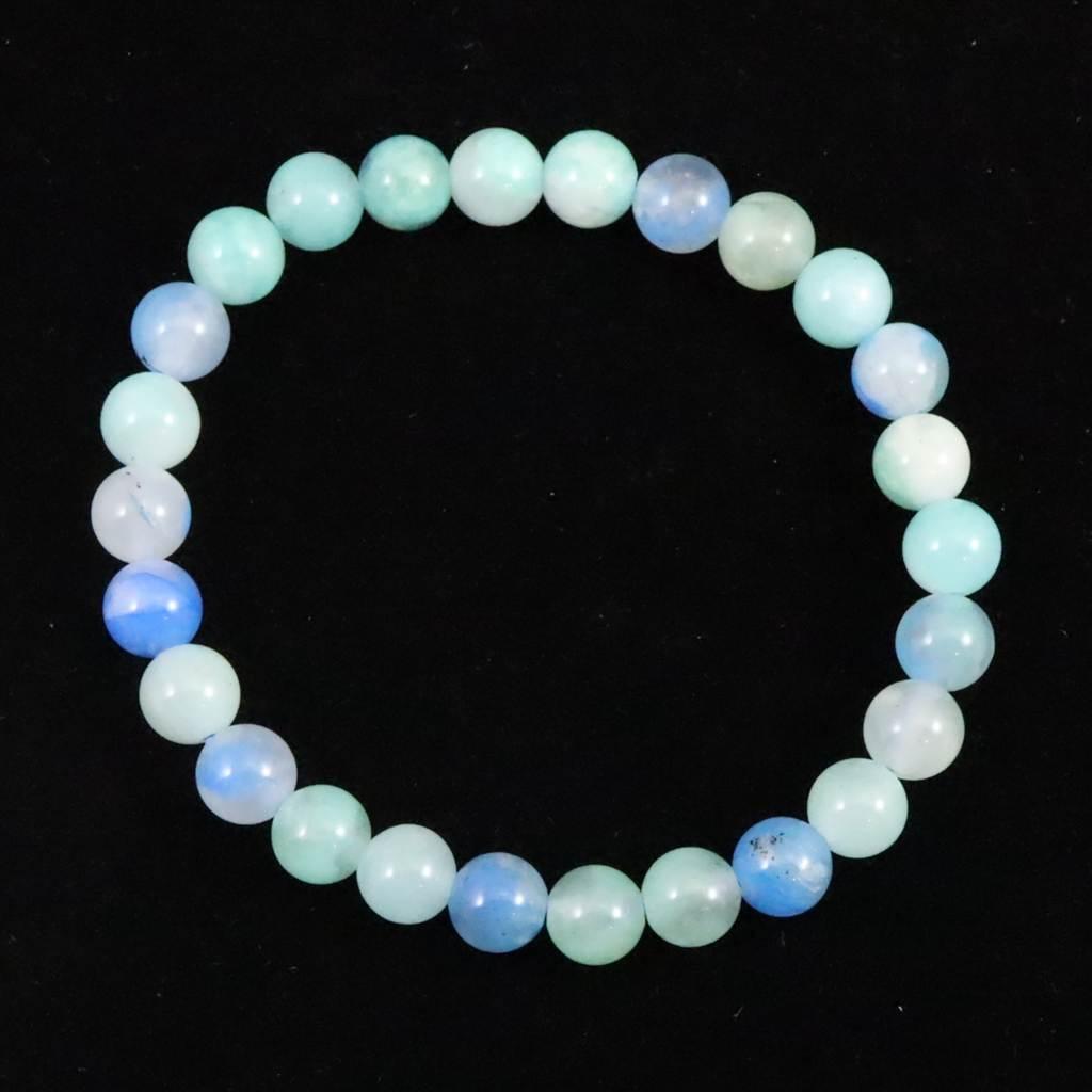 ペルー産 クリソコラシリカ 7mmブレスレット 13.9g #506061枚目の画像