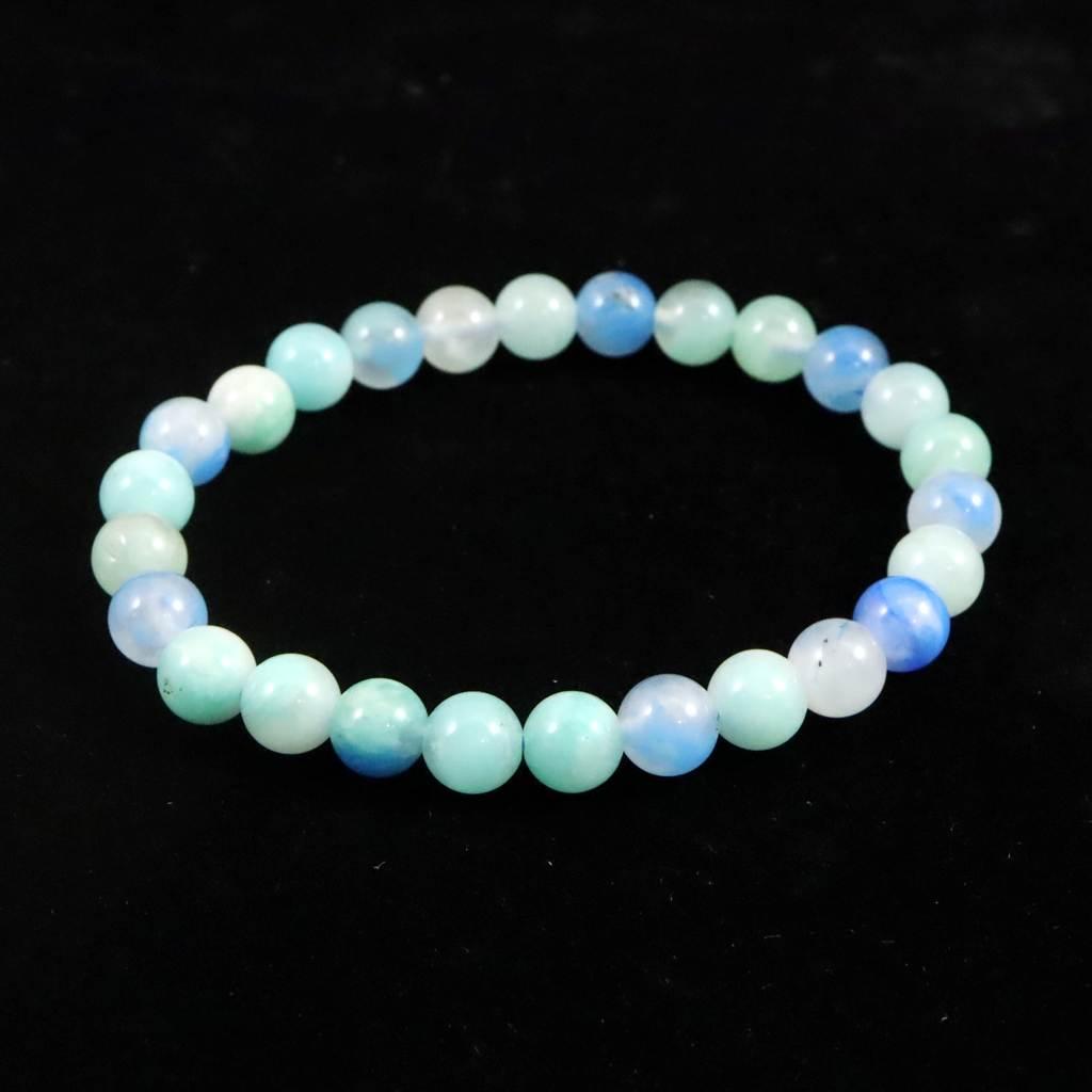 ペルー産 クリソコラシリカ 7mmブレスレット 13.9g #50606 | 5枚目