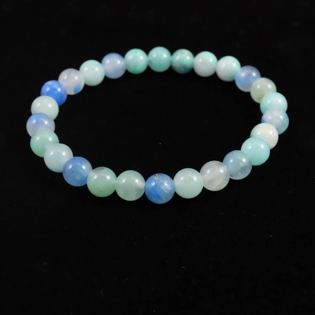 ペルー産 クリソコラシリカ 7mmブレスレット 13.9g #50606 | 6枚目