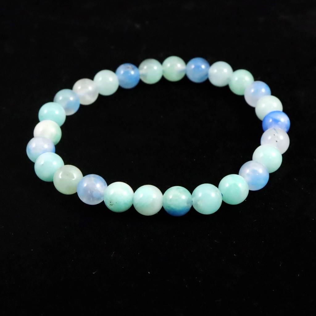 ペルー産 クリソコラシリカ 7mmブレスレット 13.9g #50606 | 8枚目