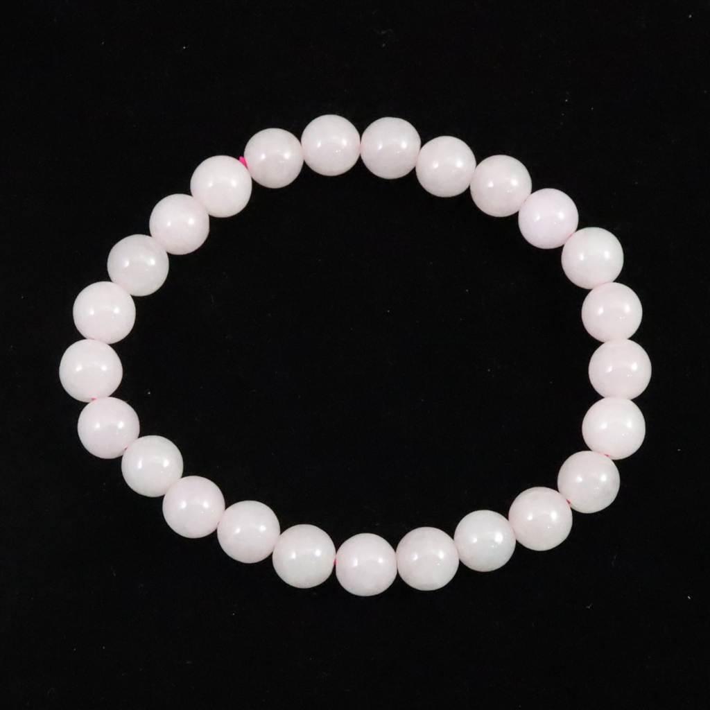 ミャンマー産 ラベンダー 翡翠 ヒスイ 7.5mmブレスレット 17.8g #845251枚目の画像