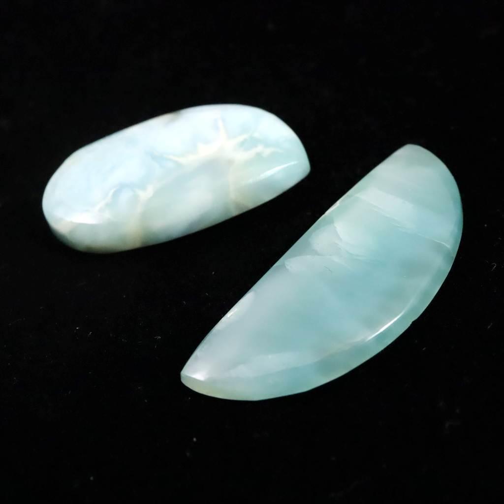 スミソナイト タンブル ルース 2個セット 28.0ct #34185 | 2枚目