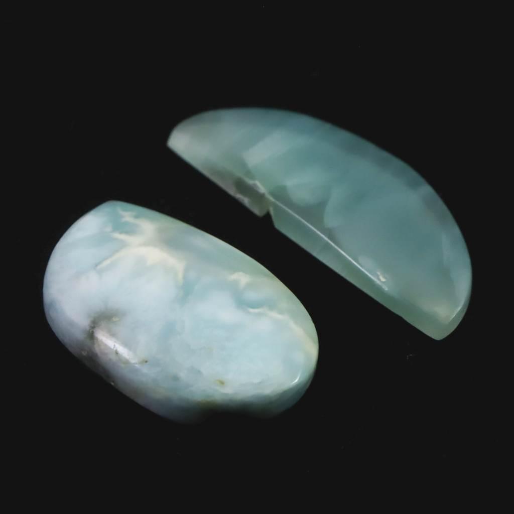 スミソナイト タンブル ルース 2個セット 28.0ct #34185 | 3枚目