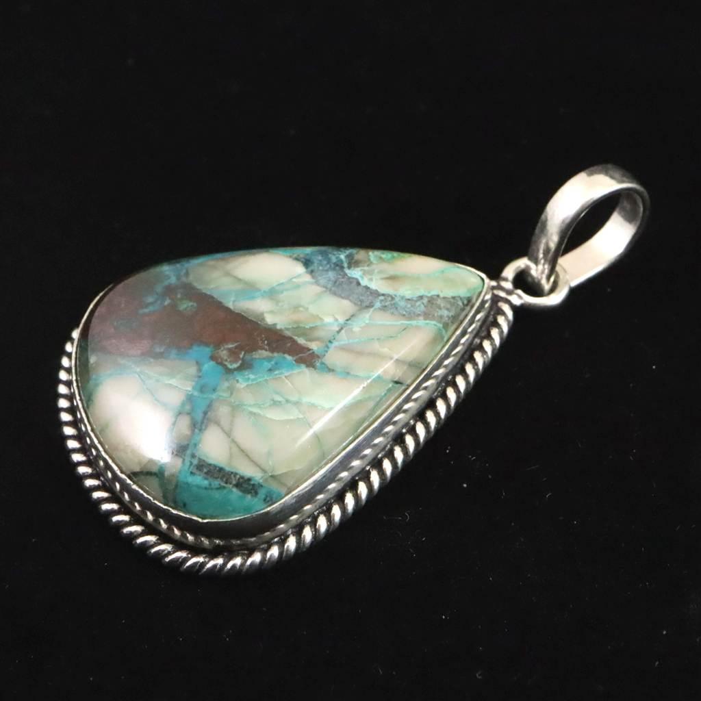 クォンタムクアトロシリカ 33mmペアシェイプ ペンダント 15.4g #86955 | 3枚目