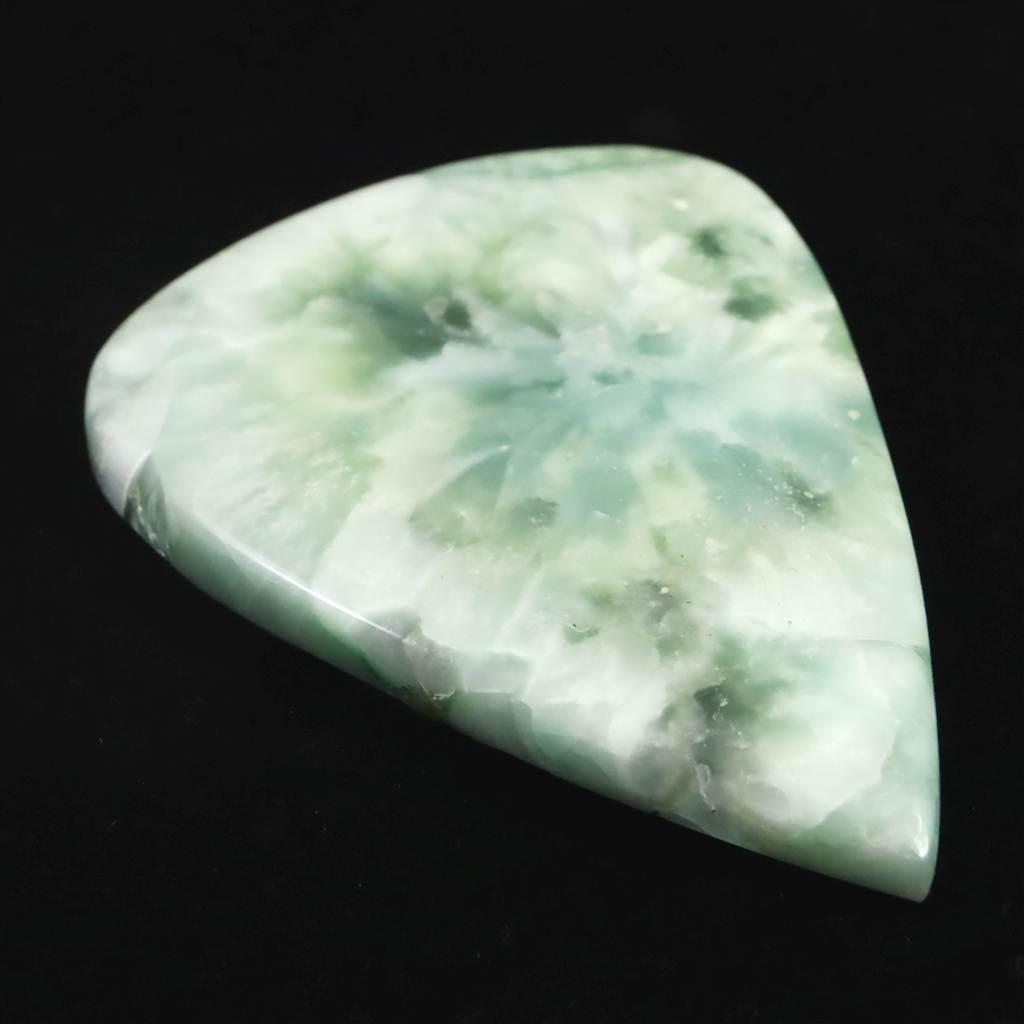 ヘミモルファイト 異極鉱 69mmペアシェイプ カボション 41.5g #98935 | 4枚目