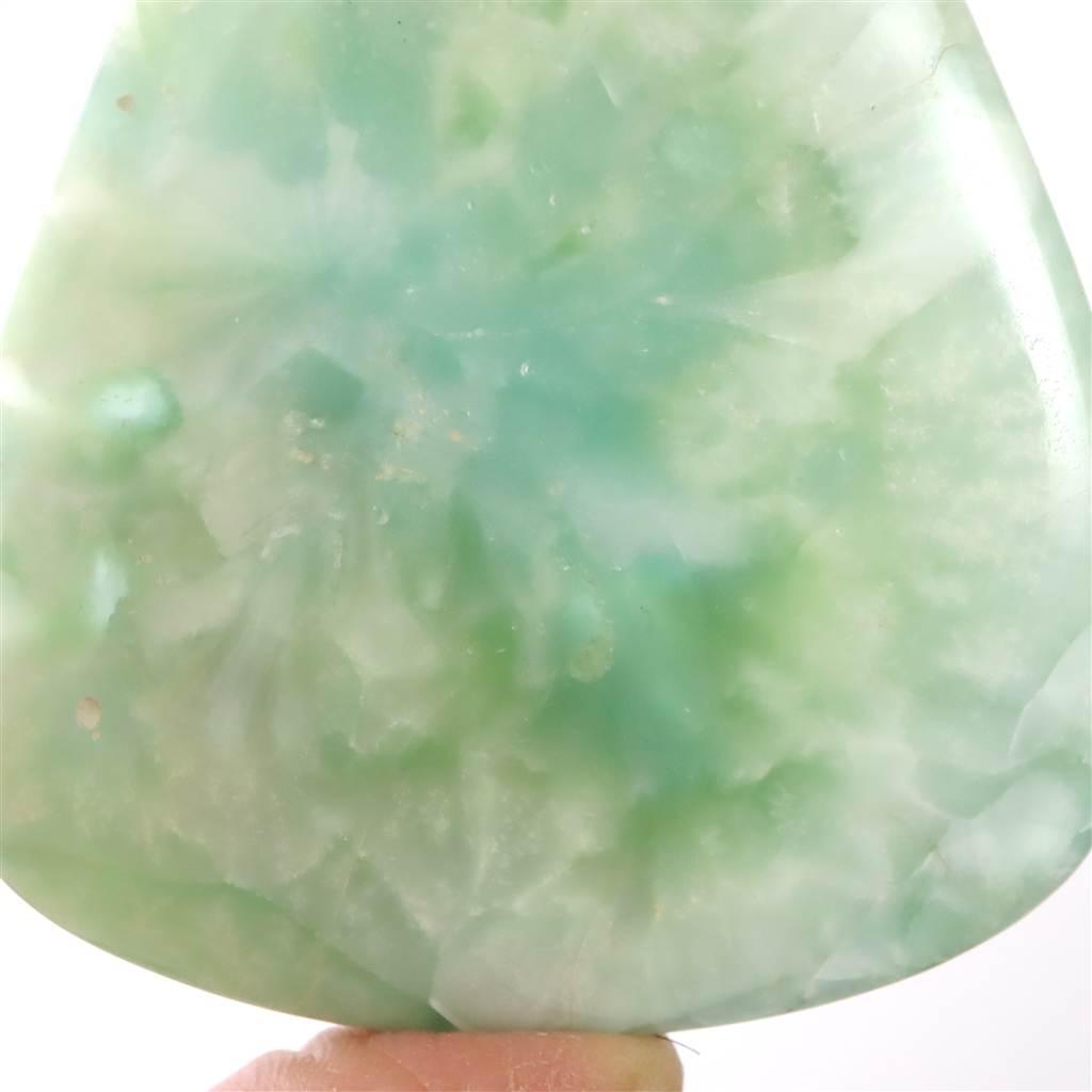 ヘミモルファイト 異極鉱 69mmペアシェイプ カボション 41.5g #98935 | 6枚目