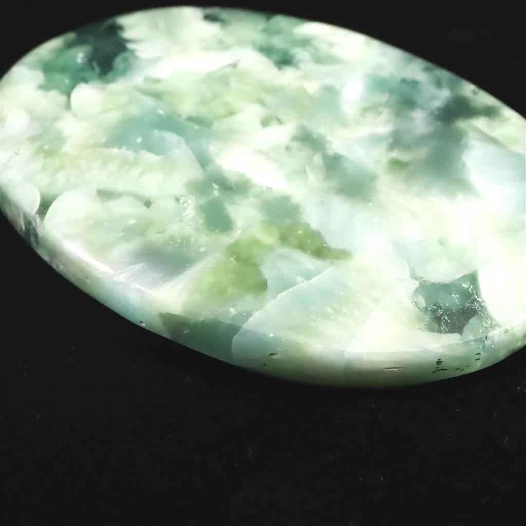 ヘミモルファイト 異極鉱 84mmオーバル カボション 71.4g #39329 | 4枚目