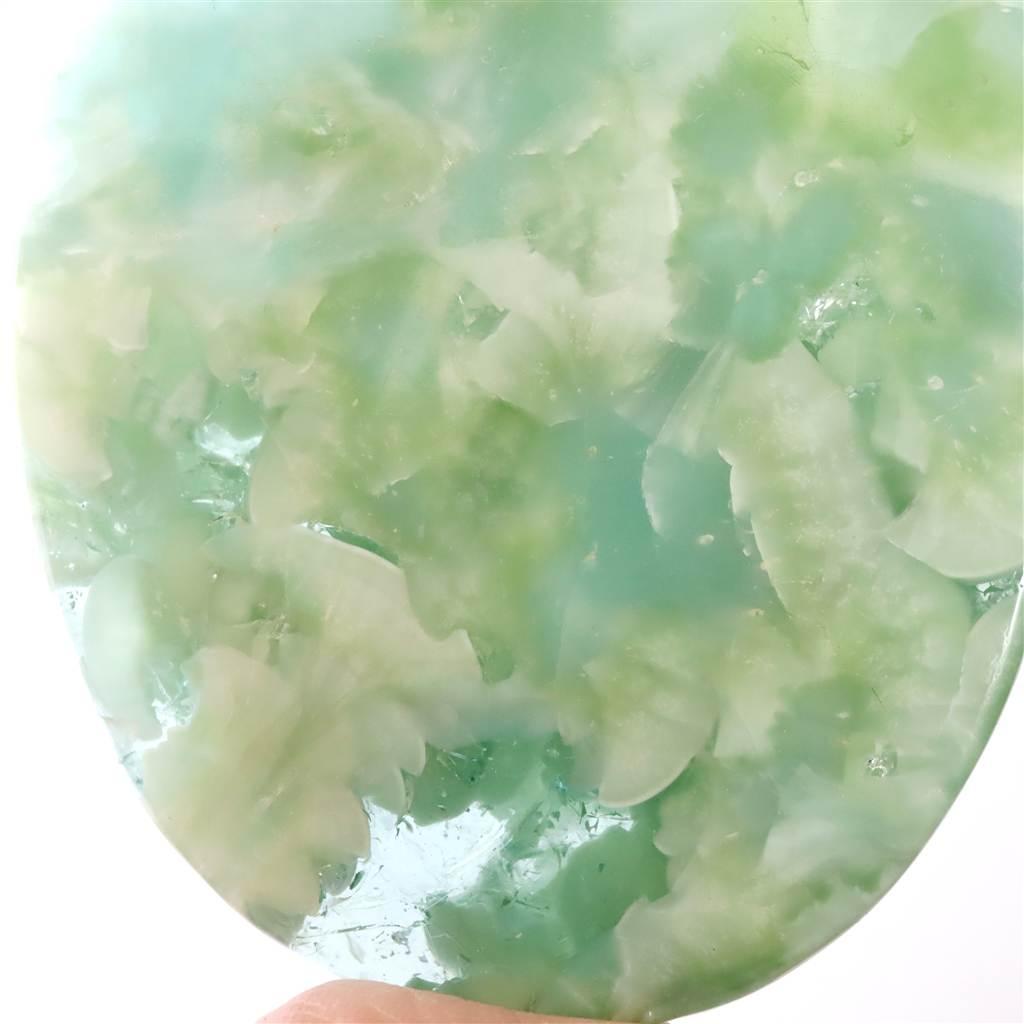 ヘミモルファイト 異極鉱 84mmオーバル カボション 71.4g #39329 | 7枚目