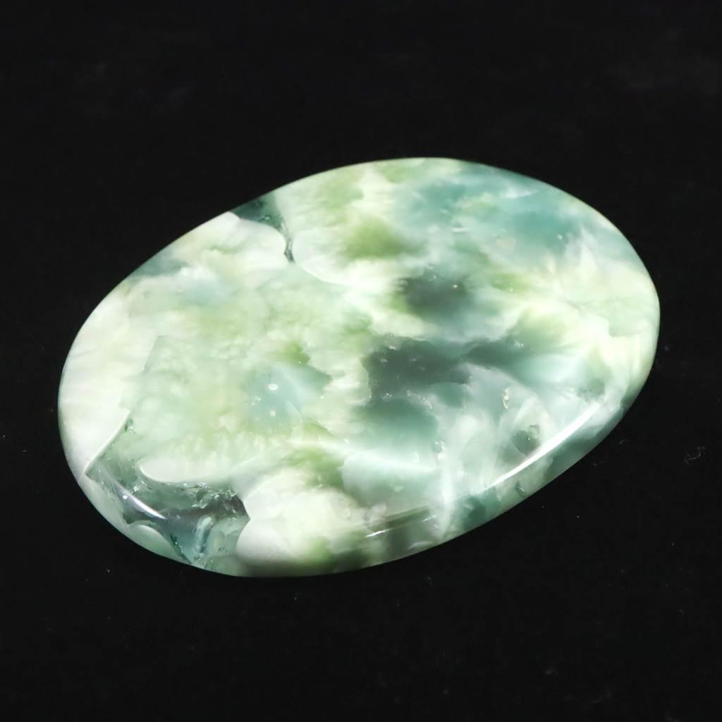 ヘミモルファイト 異極鉱 79mmオーバル カボション 59.9g #70842 | 3枚目