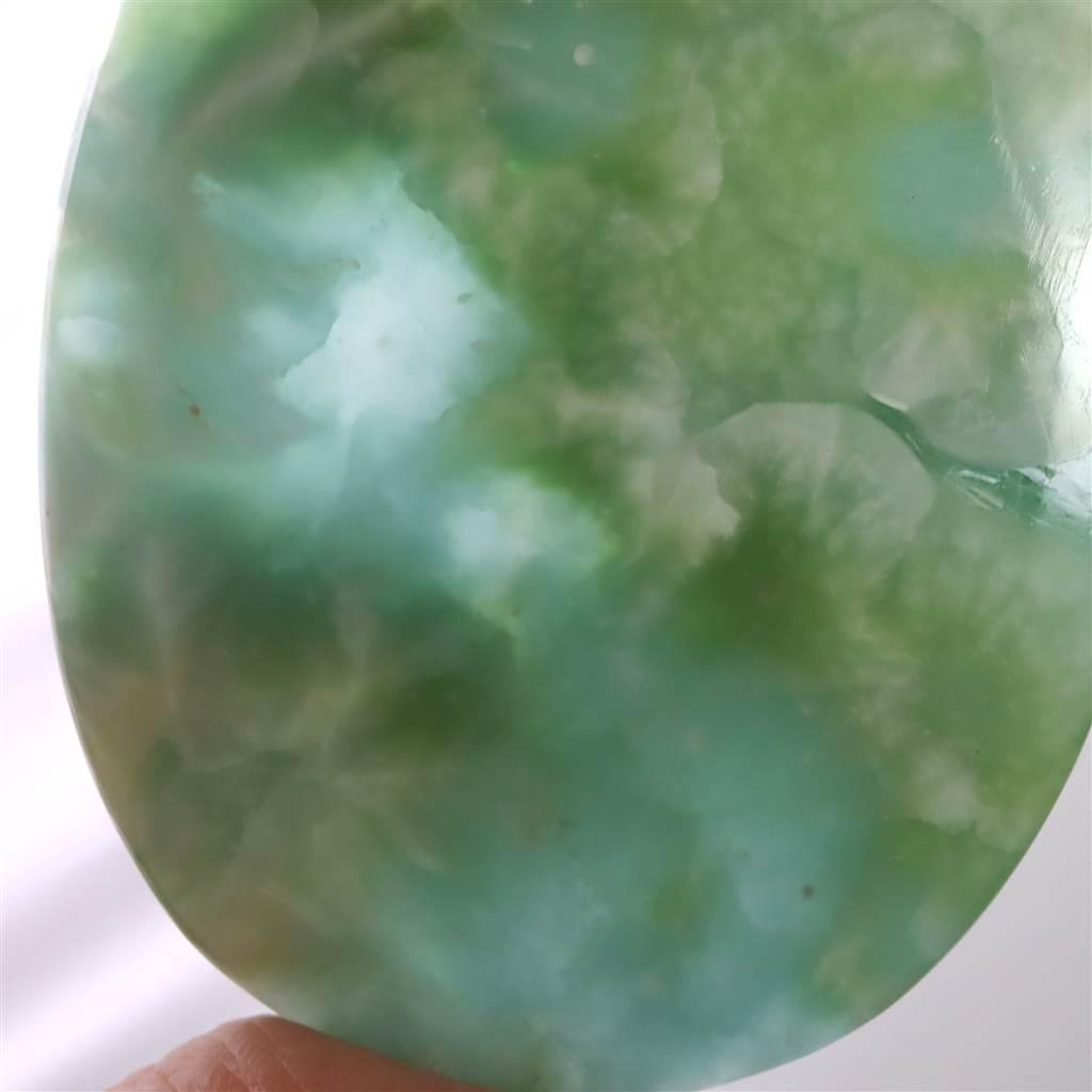 ヘミモルファイト 異極鉱 79mmオーバル カボション 59.9g #70842 | 5枚目