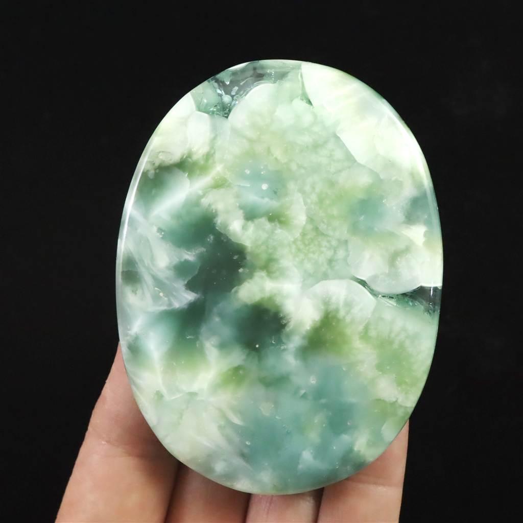 ヘミモルファイト 異極鉱 79mmオーバル カボション 59.9g #70842 | 8枚目