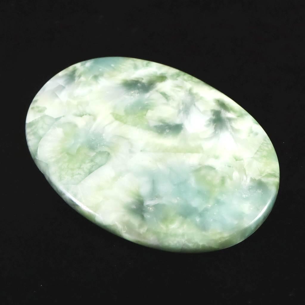 ヘミモルファイト 異極鉱 84mmオーバル カボション 63.0g #98961 | 2枚目