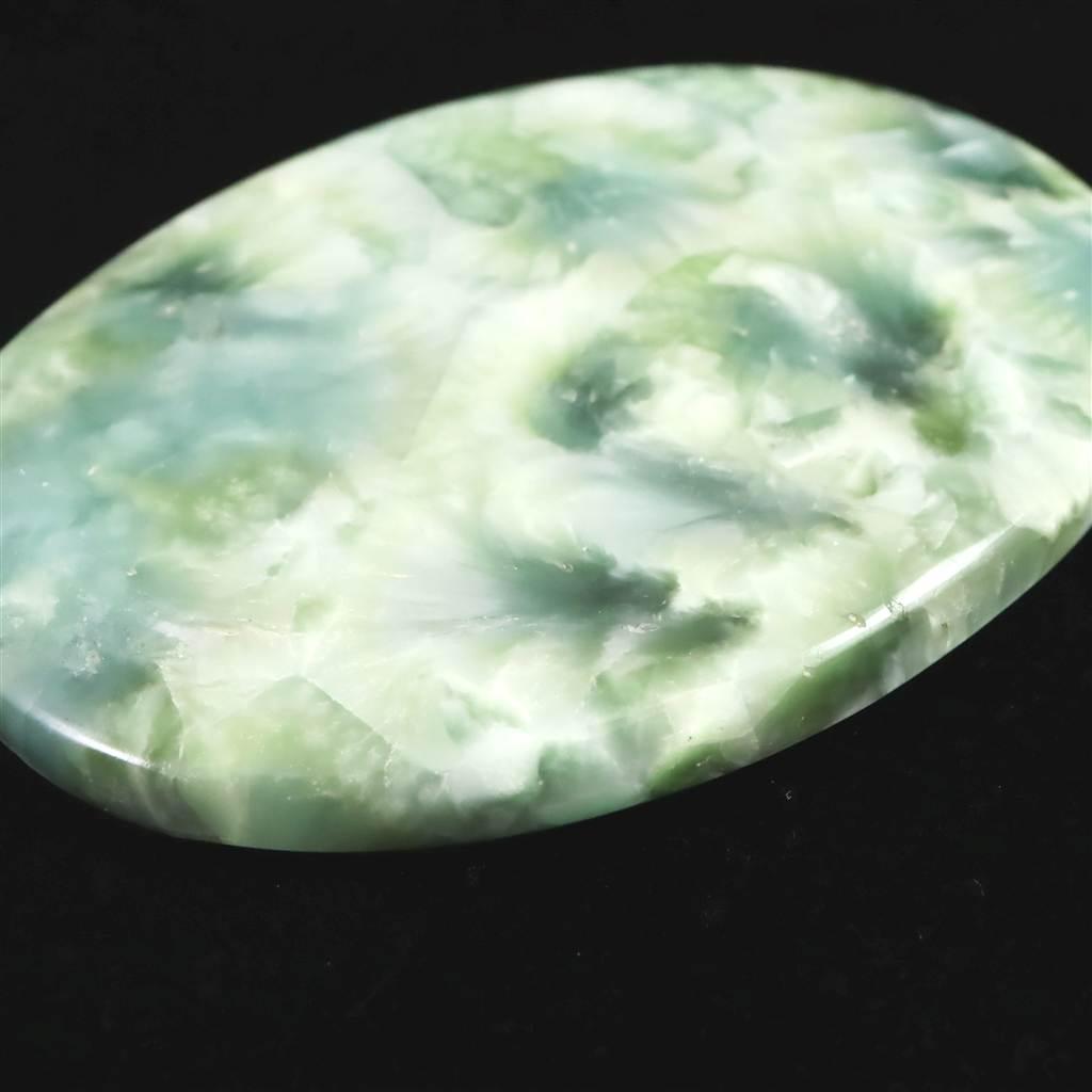 ヘミモルファイト 異極鉱 84mmオーバル カボション 63.0g #98961 | 4枚目